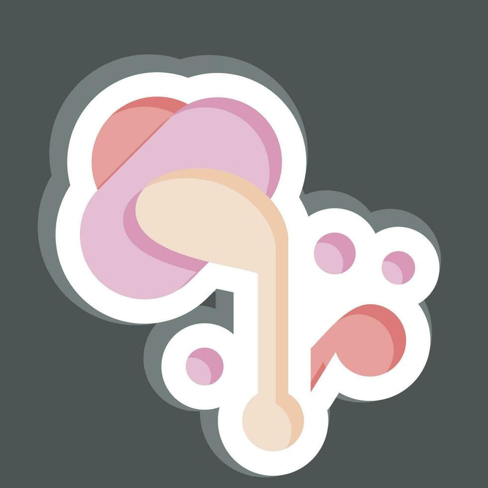 Sticker Color Management. related to Art and Media symbol.simple design editable vector