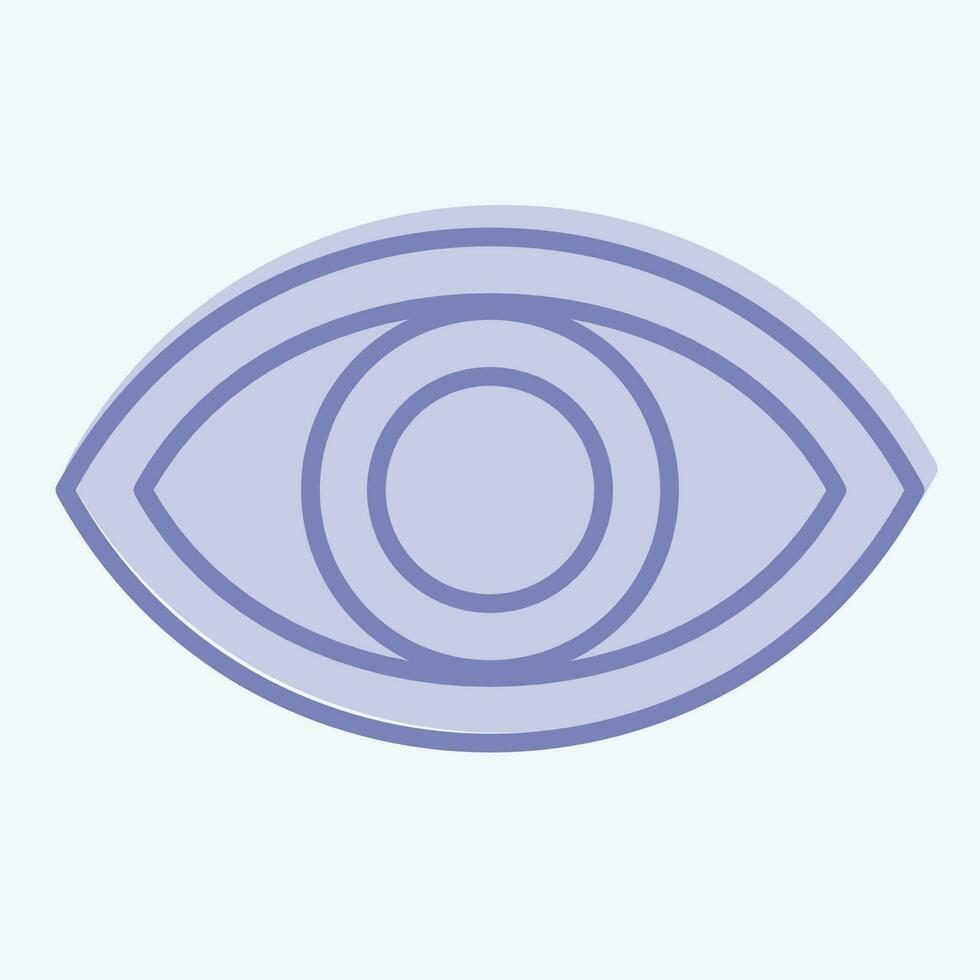 Icon Visual Performance. related to Art and Media symbol. two tone style. simple design editable vector