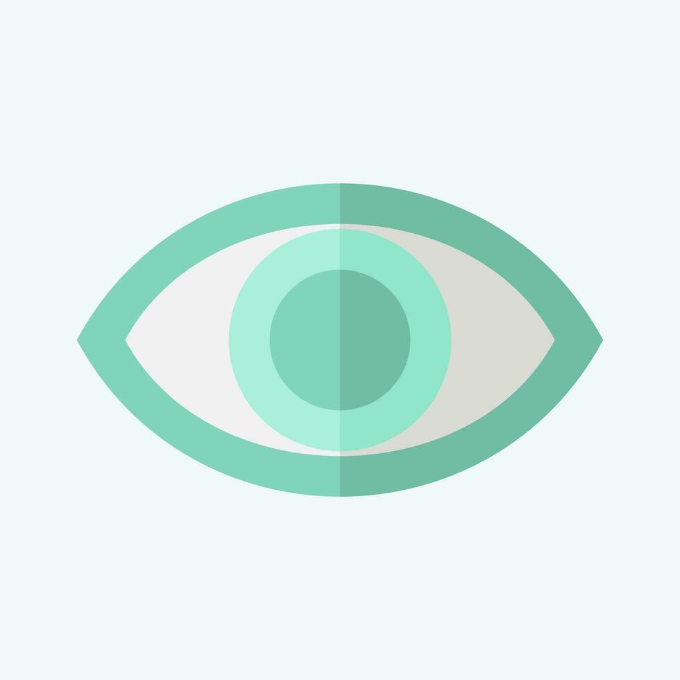 Icon Visual Performance. related to Art and Media symbol. flat style. simple design editable vector