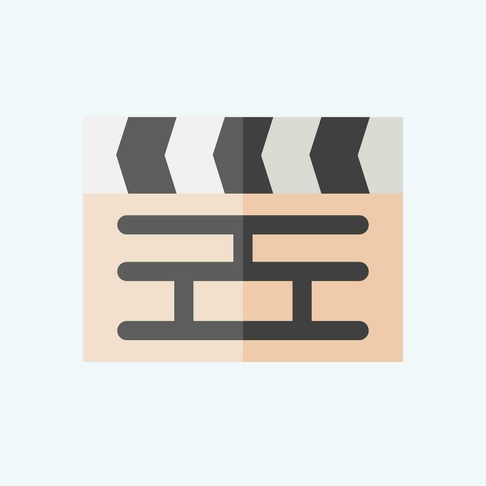 Icon Movie. related to Art and Media symbol. flat style. simple design editable vector