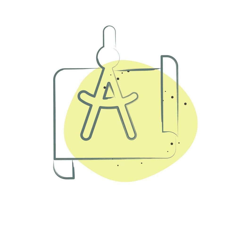 Icon Project Management. related to Art and Media symbol. Color Spot Style. simple design editable vector