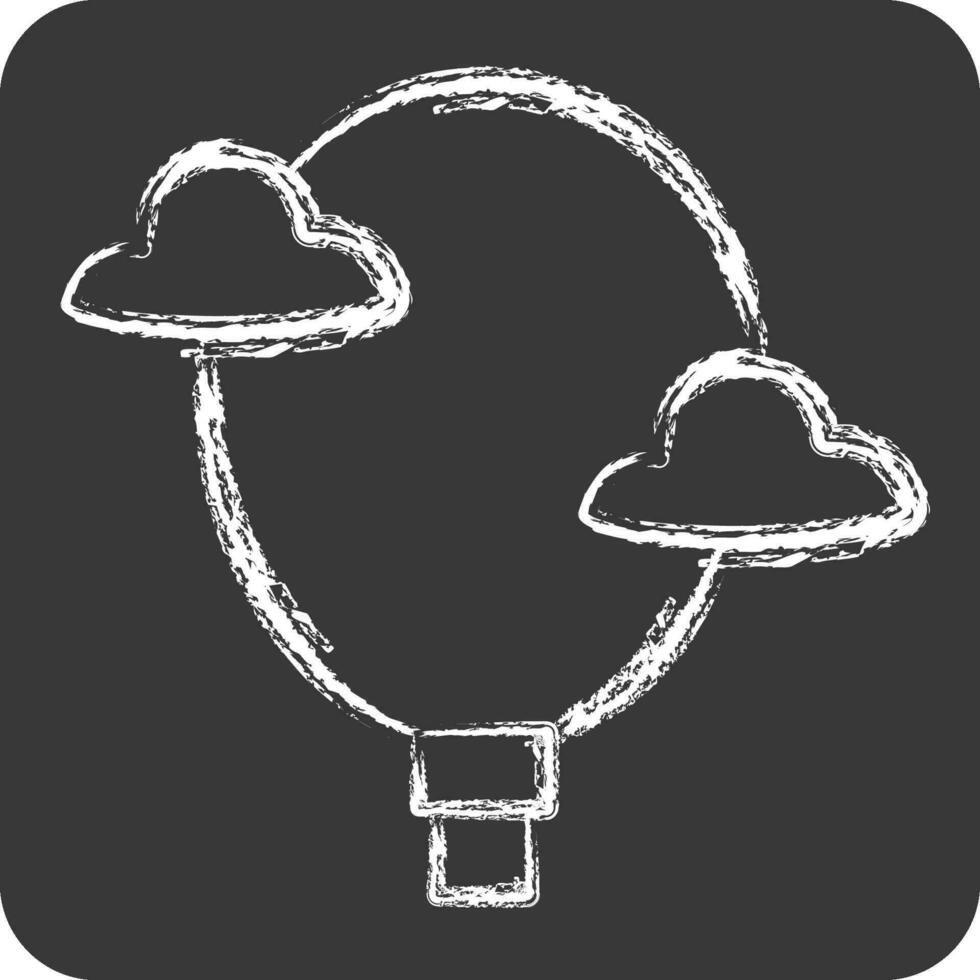 Icon Explore. related to Art and Media symbol. chalk Style. simple design editable vector