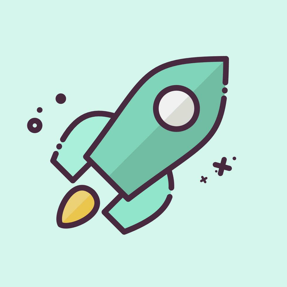 Icon Product Launch. related to Art and Media symbol. MBE style. simple design editable vector