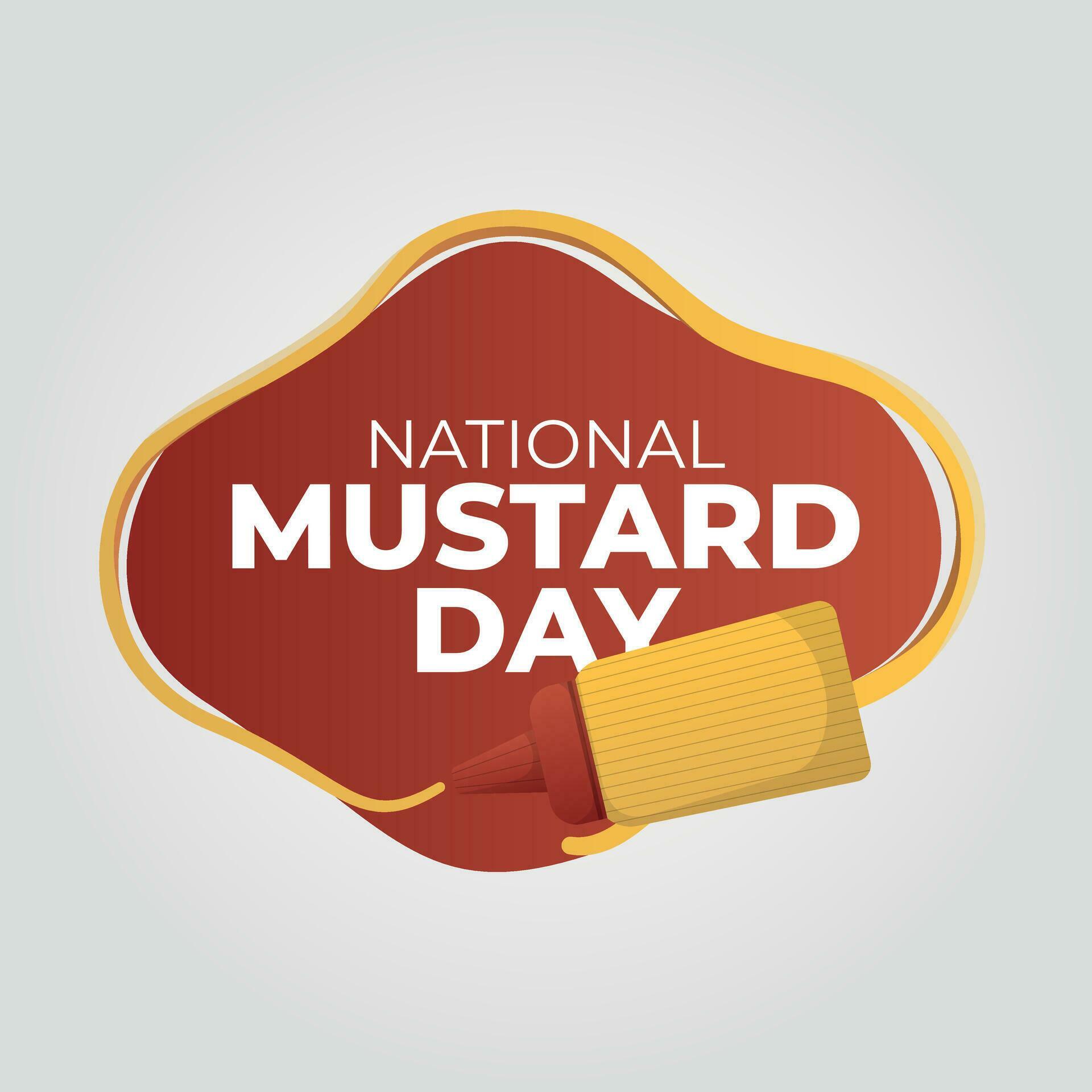 vector graphic of National Mustard Day good for National Mustard Day