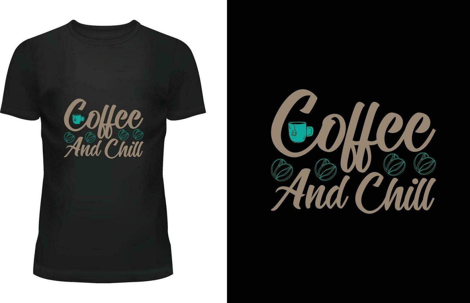 diseño de camiseta de café vector