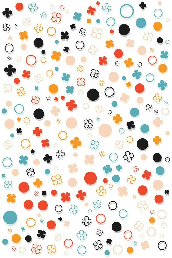 seamless pattern with creative abstract shapes for your clothes, dress, and print media template design. vector