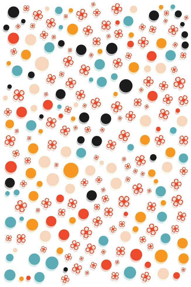 seamless pattern with creative abstract shapes for your clothes, dress, and print media template design. vector