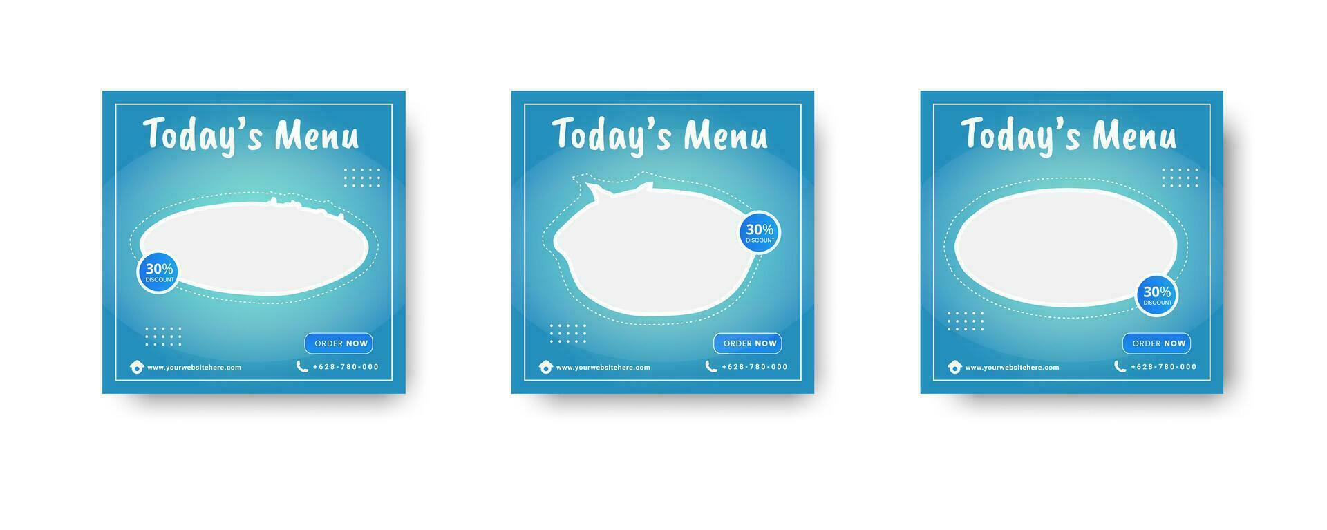 Food sale banner template with modern style vector