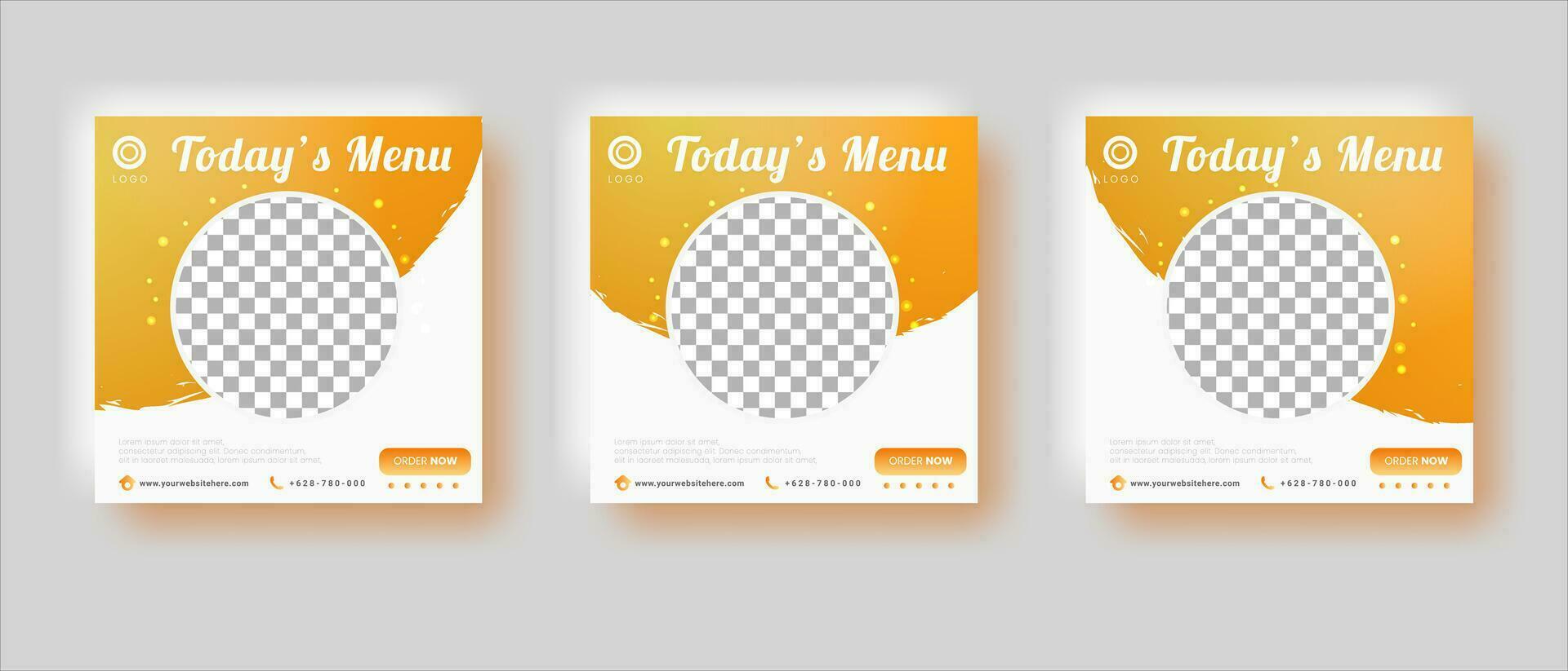 Food sale banner template with modern style vector