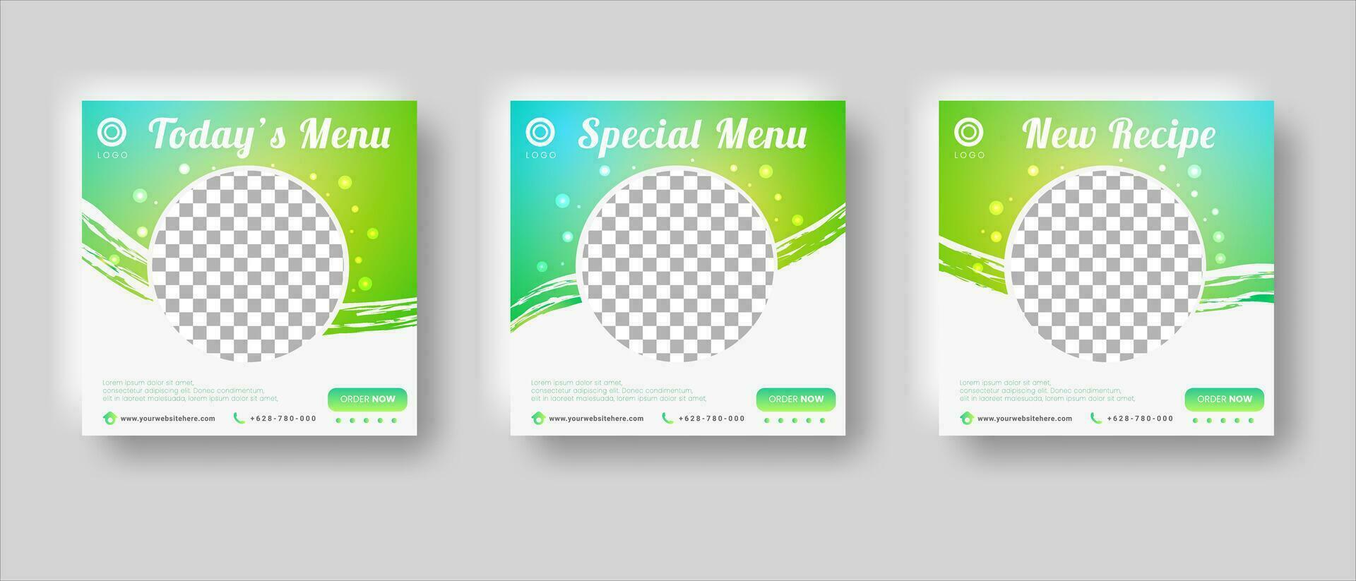 Food sale banner template with modern style vector