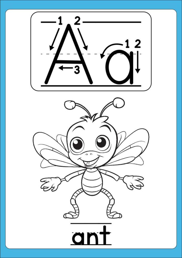 Alphabet Magic, Enchanting Tracing for Kids vector