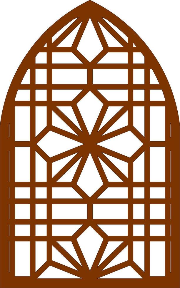 Simple Vector Pattern for Laser Cutting, Decoration, and Ornament. Metal design, wood carving, vector