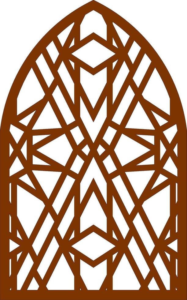 Simple Vector Pattern for Laser Cutting, Decoration, and Ornament. Metal design, wood carving, vector