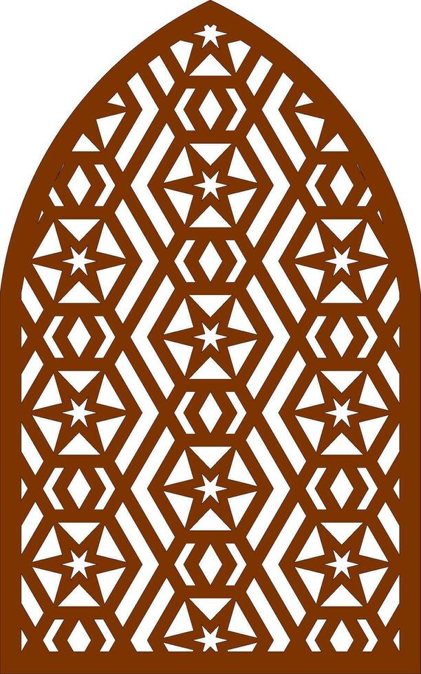 Simple Vector Pattern for Laser Cutting, Decoration, and Ornament. Metal design, wood carving, vector