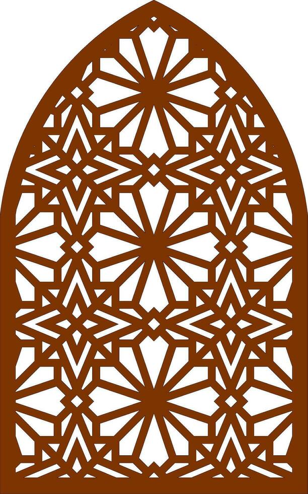 Simple Vector Pattern for Laser Cutting, Decoration, and Ornament. Metal design, wood carving, vector