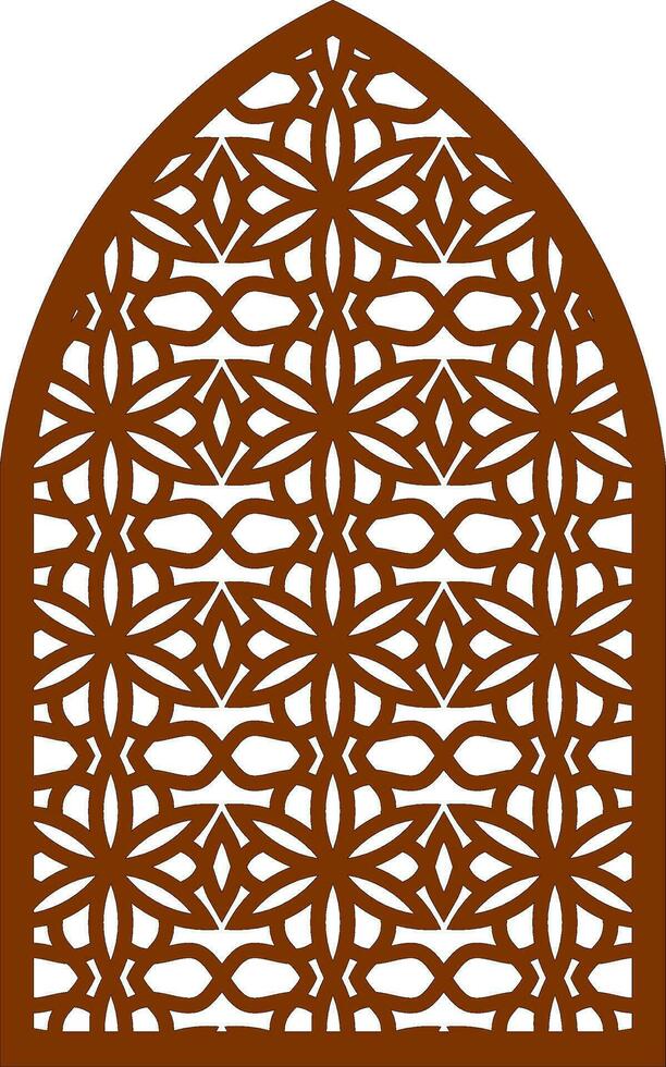 Simple Vector Pattern for Laser Cutting, Decoration, and Ornament. Metal design, wood carving, vector