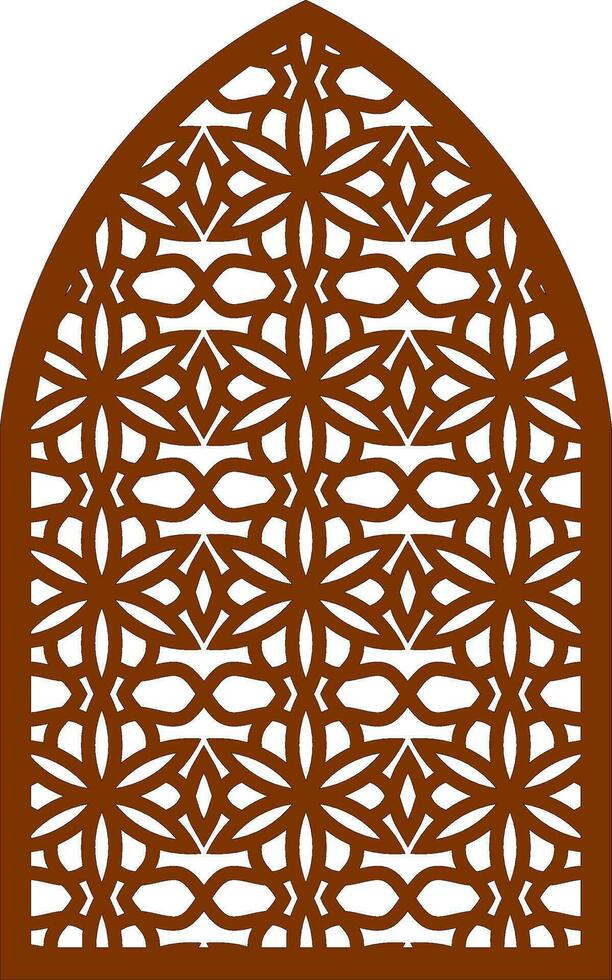 Simple Vector Pattern for Laser Cutting, Decoration, and Ornament. Metal design, wood carving, vector