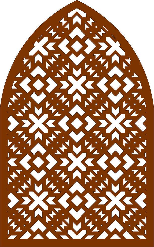 Simple Vector Pattern for Laser Cutting, Decoration, and Ornament. Metal design, wood carving, vector