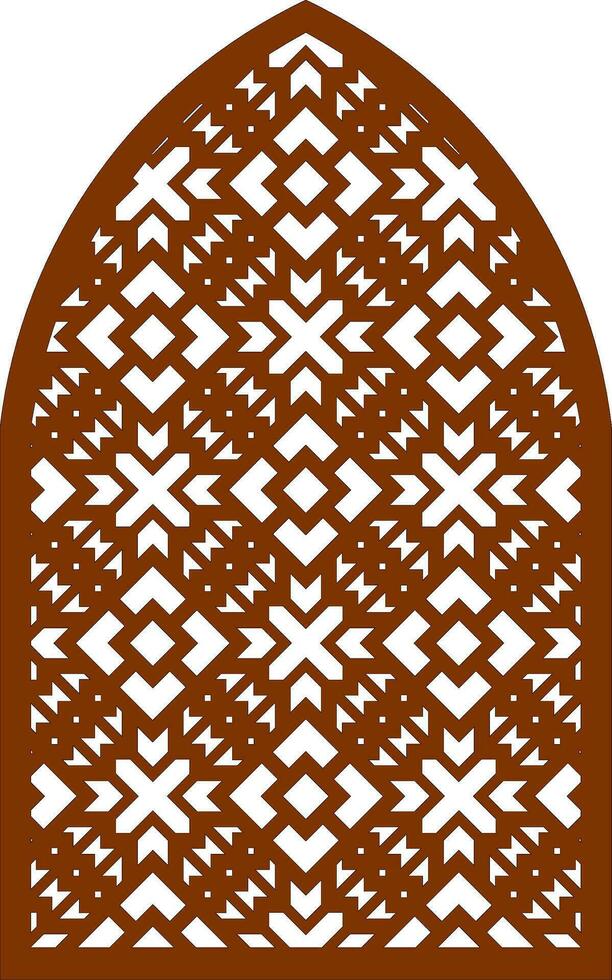 Simple Vector Pattern for Laser Cutting, Decoration, and Ornament. Metal design, wood carving, vector