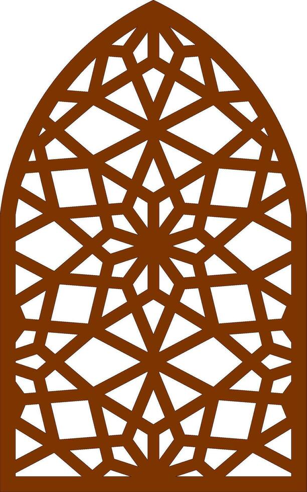 Simple Vector Pattern for Laser Cutting, Decoration, and Ornament. Metal design, wood carving, vector