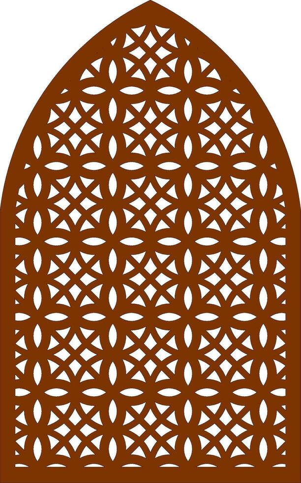 Simple Vector Pattern for Laser Cutting, Decoration, and Ornament. Metal design, wood carving, vector