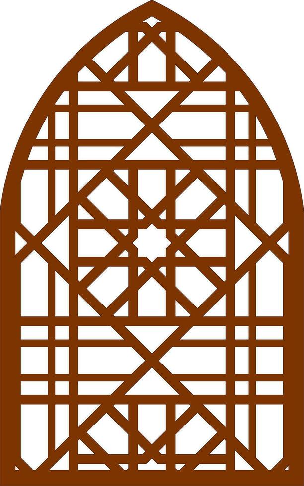 Simple Vector Pattern for Laser Cutting, Decoration, and Ornament. Metal design, wood carving, vector