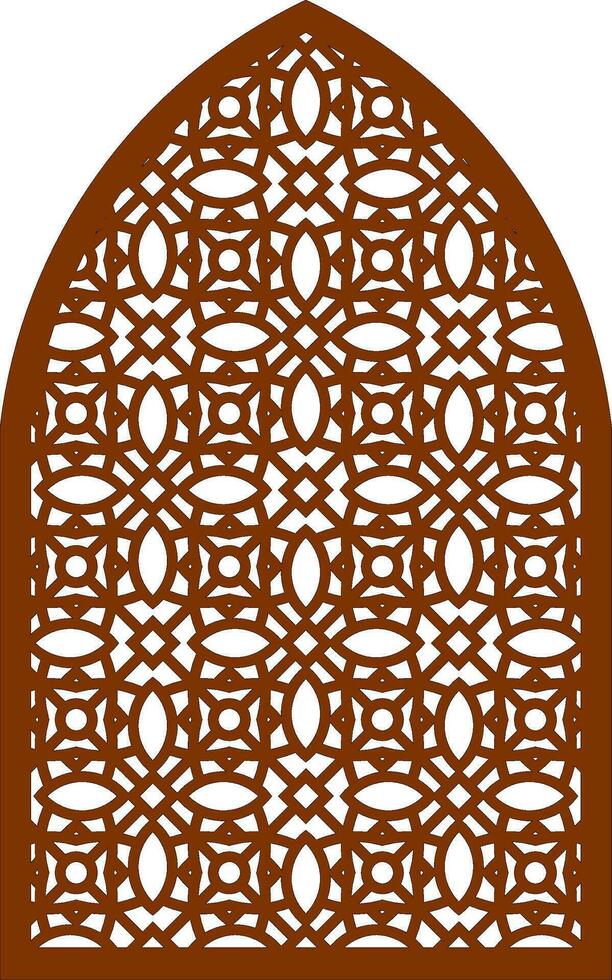 Simple Vector Pattern for Laser Cutting, Decoration, and Ornament. Metal design, wood carving, vector