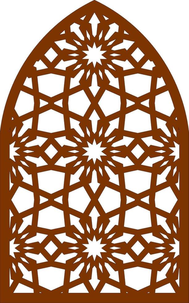 Simple Vector Pattern for Laser Cutting, Decoration, and Ornament. Metal design, wood carving, vector