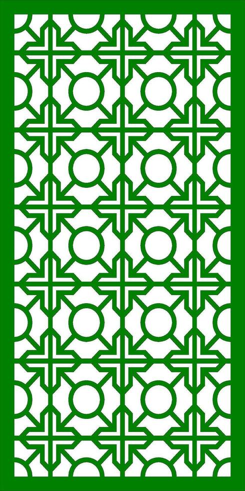 Simple Vector Pattern for Laser Cutting, Decoration, and Ornament. Metal design, wood carving, vector