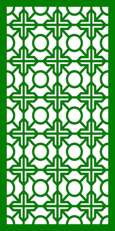 Simple Vector Pattern for Laser Cutting, Decoration, and Ornament. Metal design, wood carving, vector