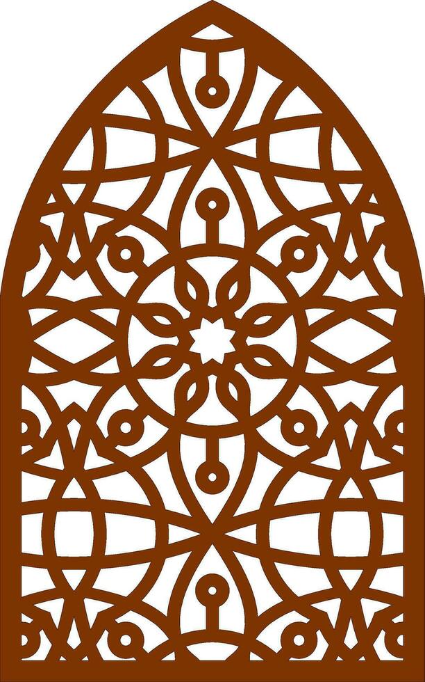 Simple Vector Pattern for Laser Cutting, Decoration, and Ornament. Metal design, wood carving, vector