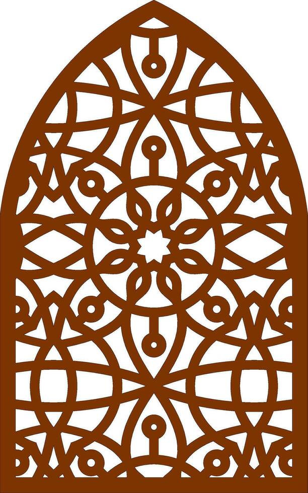 Simple Vector Pattern for Laser Cutting, Decoration, and Ornament. Metal design, wood carving, vector