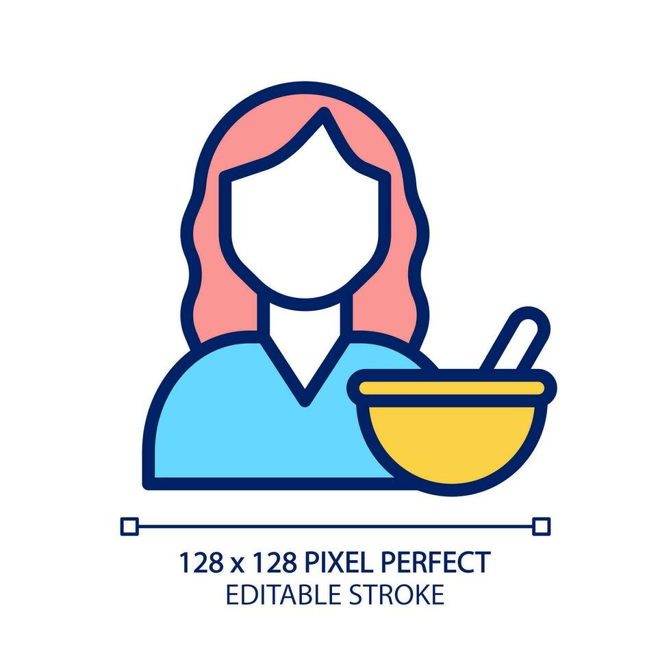 Pharmacy pixel perfect RGB color icon. Producing and preparation of medications. Pharmaceutical. Health care. Medical service. Isolated vector illustration. Simple filled line drawing. Editable stroke
