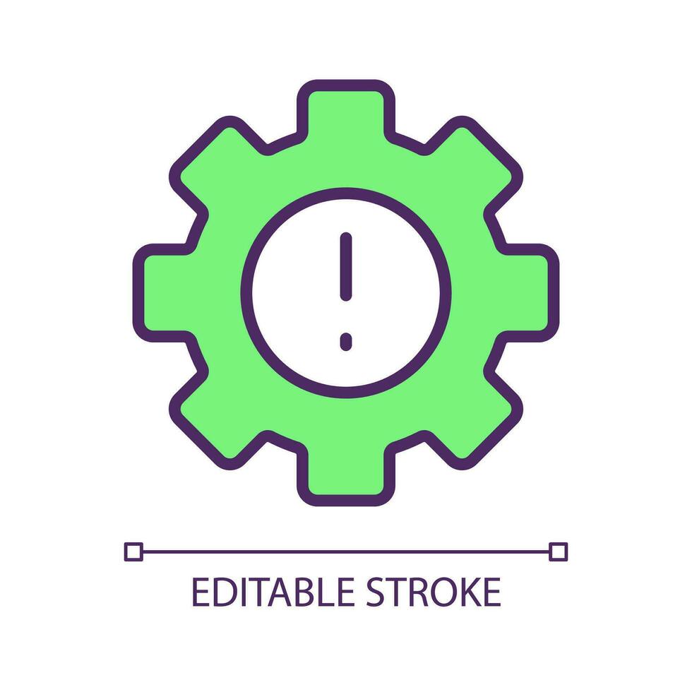 Adjusting problems RGB color icon. Setting issues. Optimization challenges. Improve technology flaws. Isolated vector illustration. Simple filled line drawing. Editable stroke