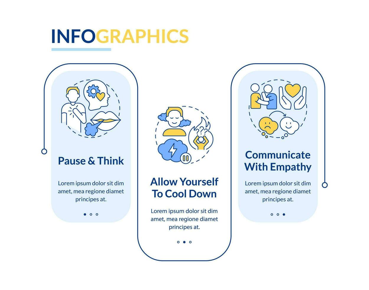 Resolve conflicts with teen rectangle infographic template. Family. Data visualization with 3 steps. Editable timeline info chart. Workflow layout with line icons vector