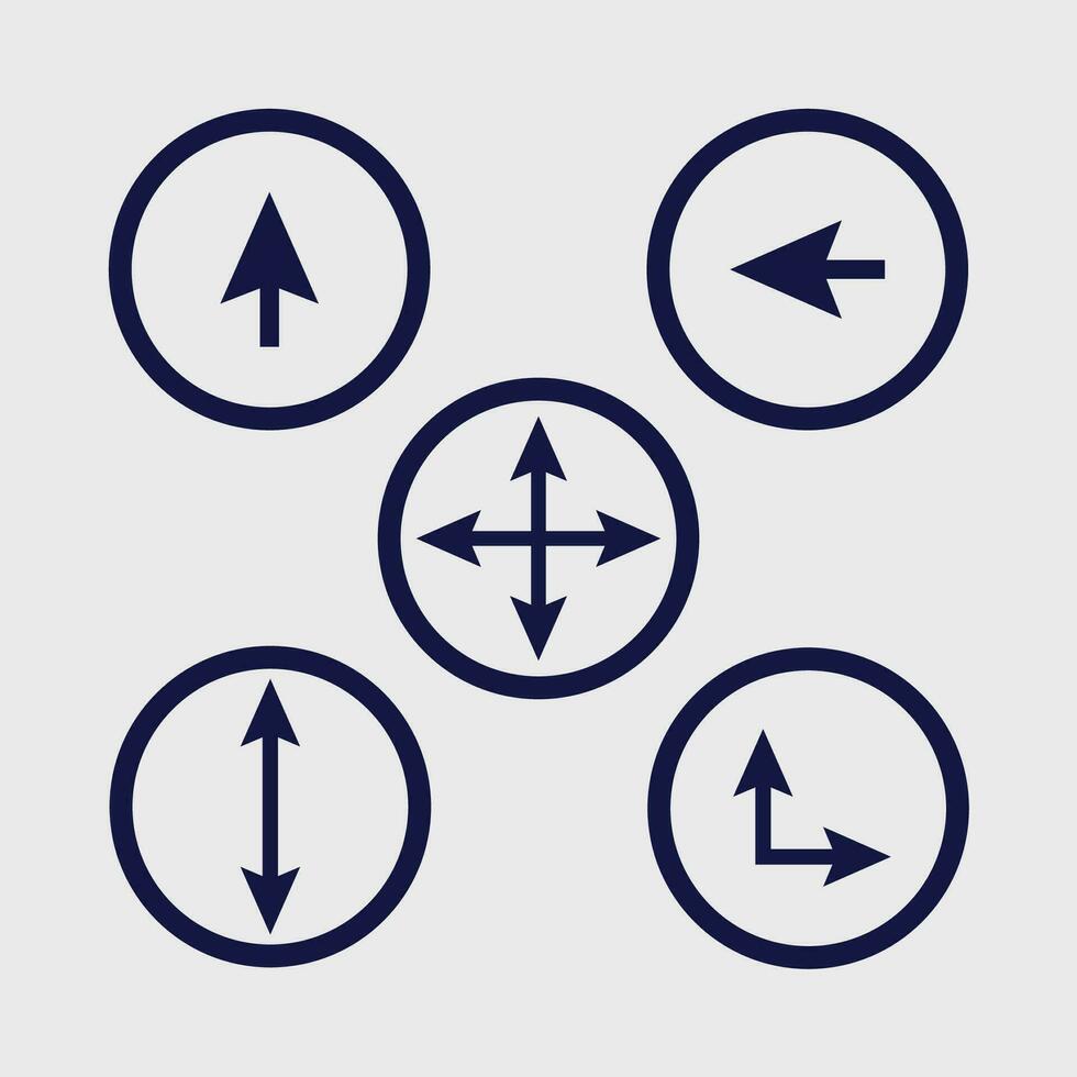 set of arrows vector illustration