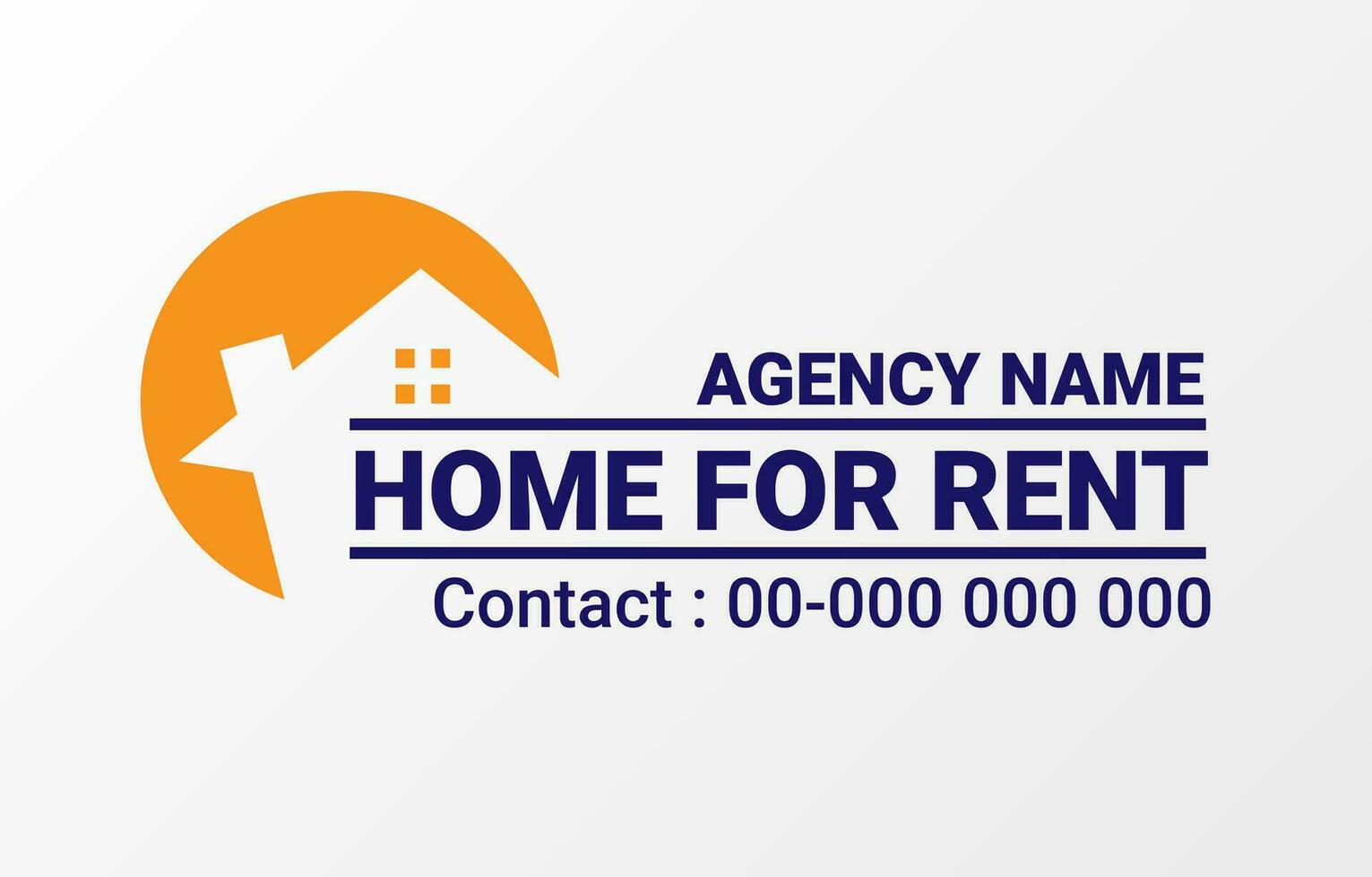 home for rent property vector logo banner