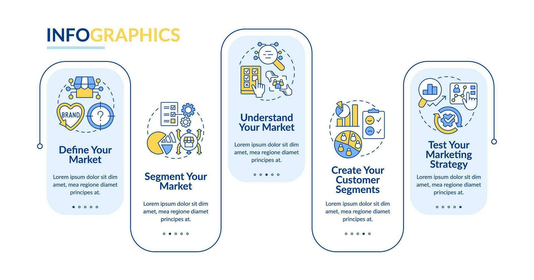 Get started with segmentation blue rectangle infographic template. Data ...