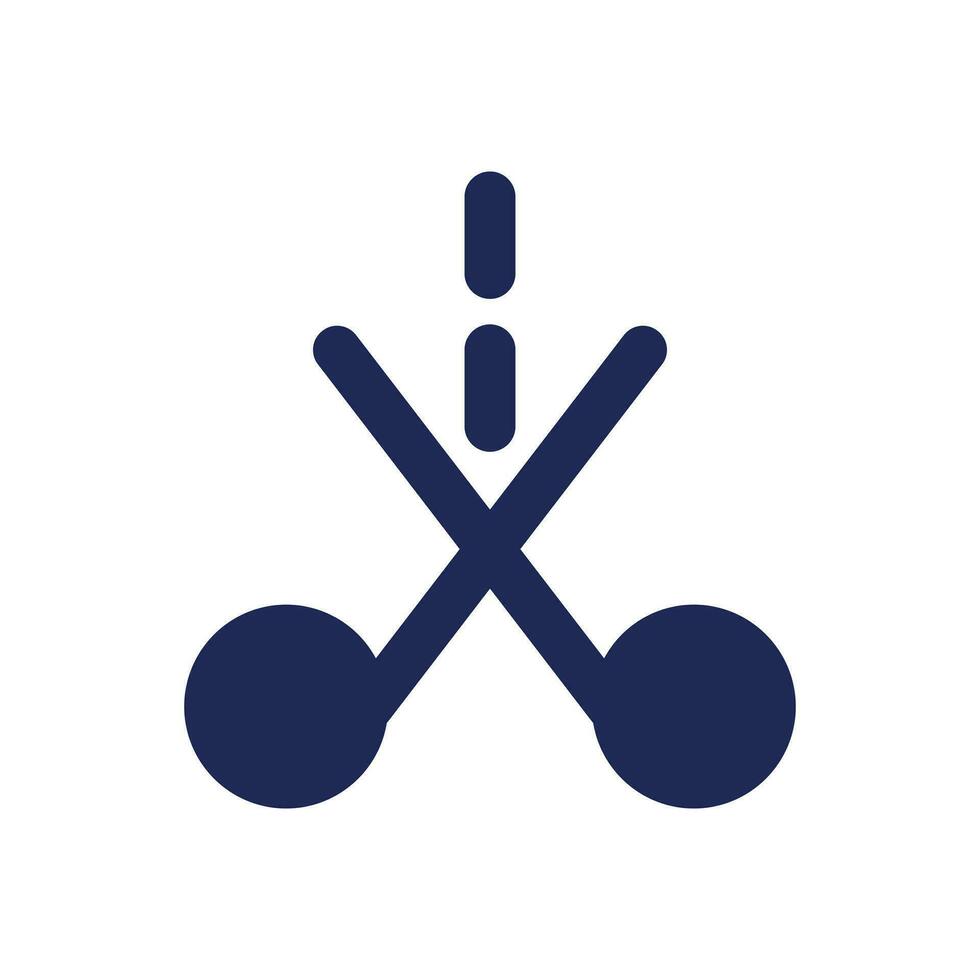 Trim black pixel perfect solid ui icon. Video cutter software. Media player. Online crop tool. Silhouette symbol on white space. Glyph pictogram for web, mobile. Isolated vector image