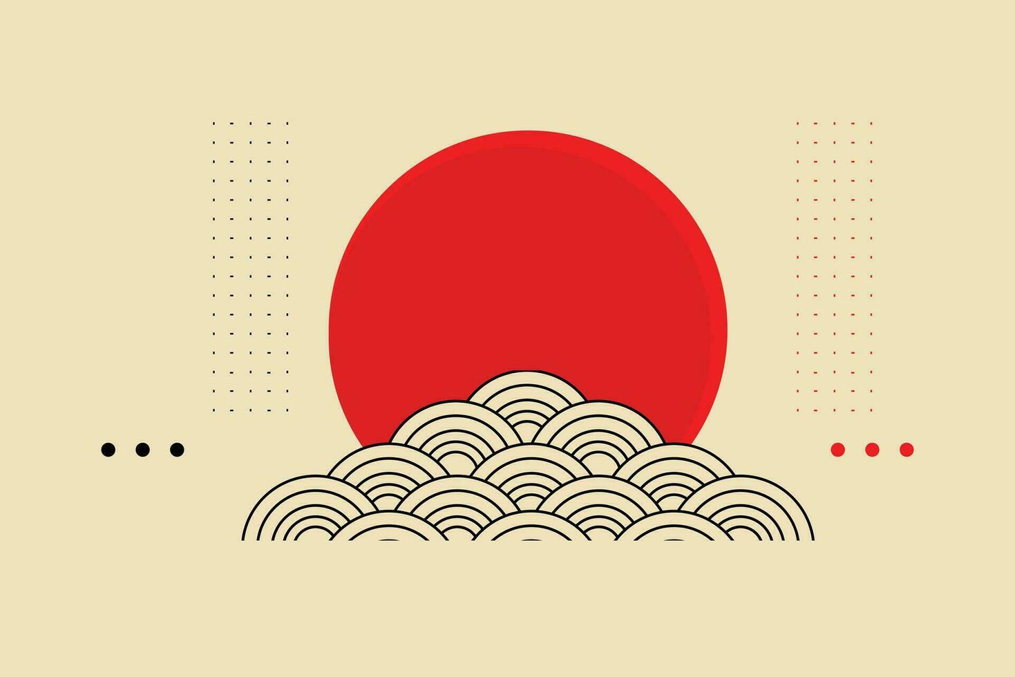 Vector traditional japanese element background