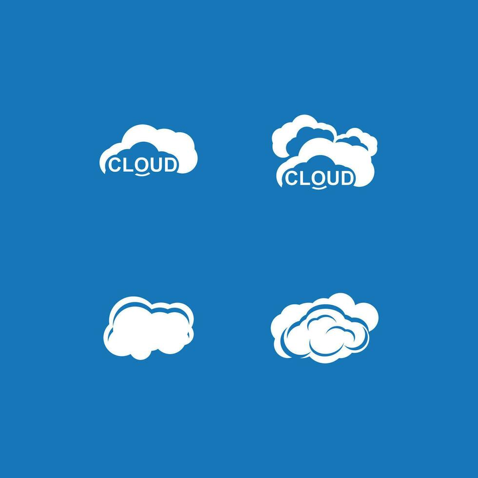 Cloud Techno Logo Vector Template