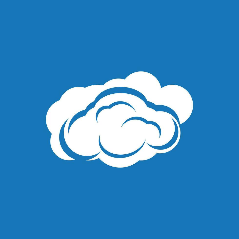 Cloud Techno Logo Vector Template