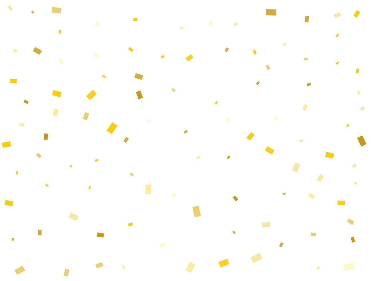 Light Golden Rectangles. Confetti celebration, Falling Golden Abstract Decoration for Party. Vector illustration