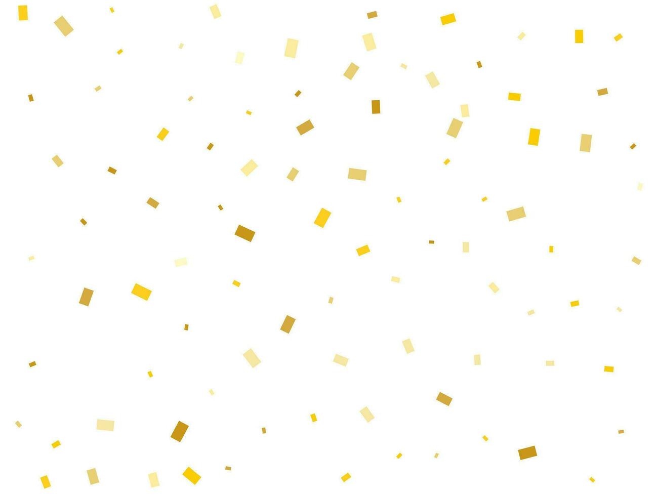 Light Golden Rectangles. Confetti celebration, Falling Golden Abstract Decoration for Party. Vector illustration