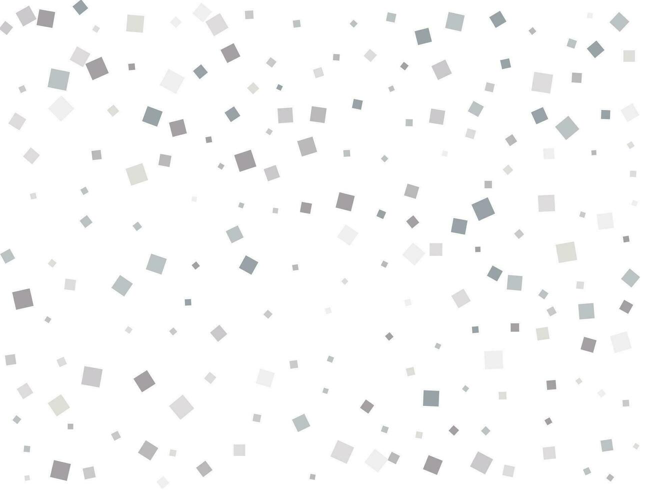 Gender neutral silver square confetti. Vector illustration