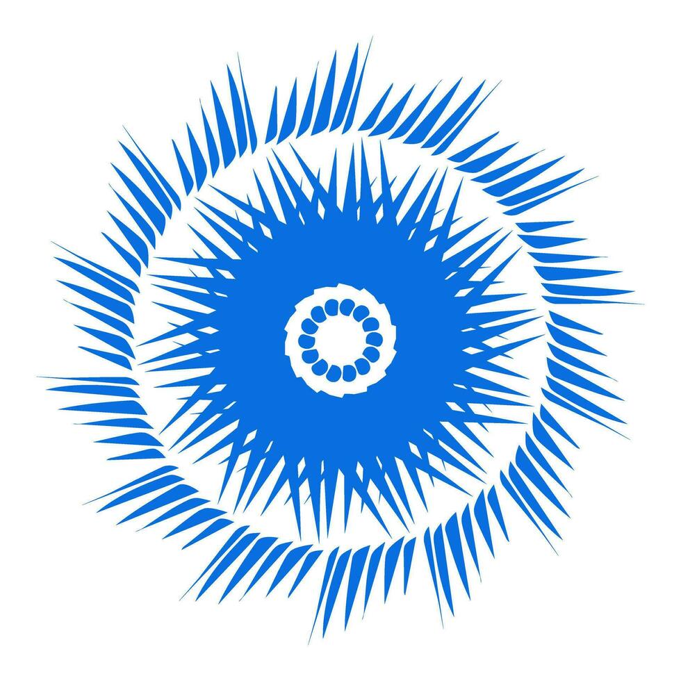 azul color étnico mandala patern diseño ilustración. Perfecto para logotipos, iconos, pegatinas, tatuajes, diseño elementos para sitios web, anuncios y más. vector