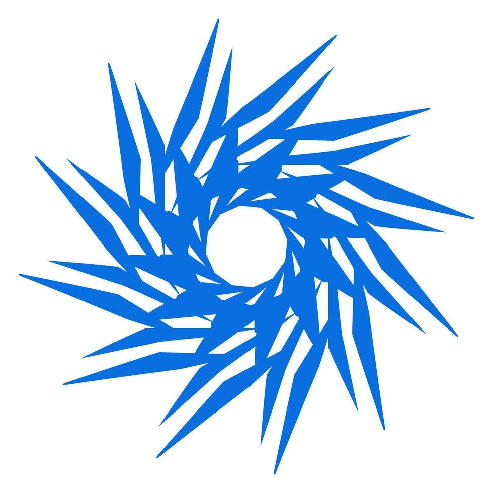 Blue color ethnic mandala patern design illustration. Perfect for logos, icons, stickers, tattoos, design elements for websites, advertisements and more. vector