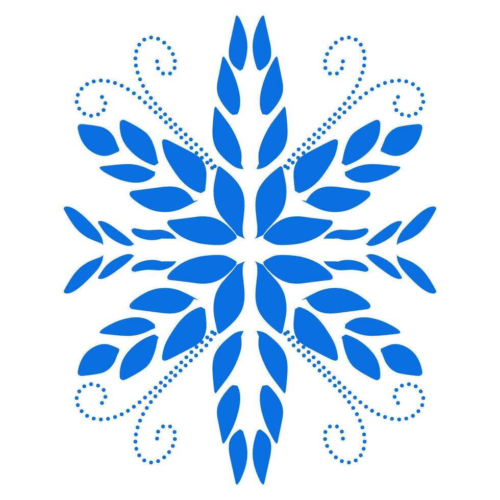 Blue color ethnic mandala patern design illustration. Perfect for logos, icons, stickers, tattoos, design elements for websites, advertisements and more. vector