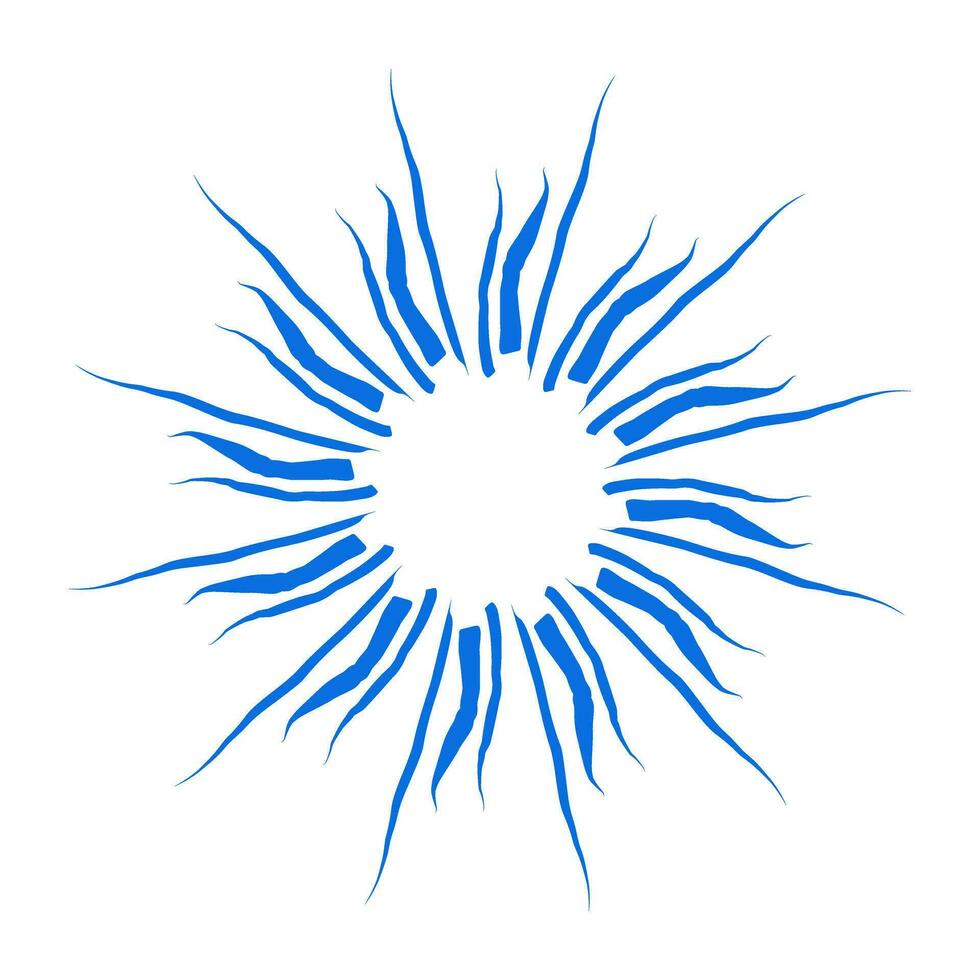Blue color ethnic mandala patern design illustration. Perfect for logos, icons, stickers, tattoos, design elements for websites, advertisements and more. vector