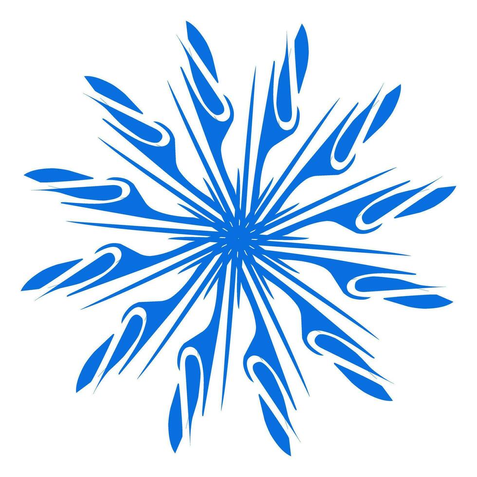 Blue color ethnic mandala patern design illustration. Perfect for logos, icons, stickers, tattoos, design elements for websites, advertisements and more. vector